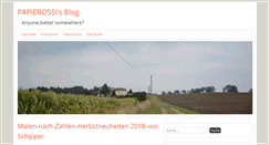 Desktop Screenshot of blog.papierossi.de