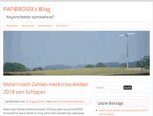 Tablet Screenshot of blog.papierossi.de